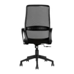 Trezza Mesh Office Chair Black with Nylon Base and Medium Back – Vassio