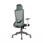Trion Ergonomic Office Chair Grey with Nylon Base – Vassio