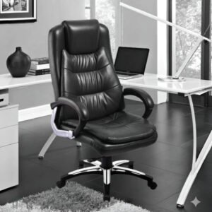 Vassio Venza High Back Boss Chair Black | Premium Executive Revolving Office Chair