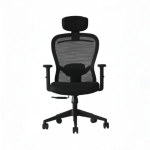Velora High Back Net Chair Black | Ergonomic Mesh Office Chair | Seat Slider, 2D Arms & Nylon Base