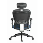 Velora Blue Executive Chair High Back | Ergonomic Mesh Office Chair | Seat Slider, 2D Arms & Nylon Base
