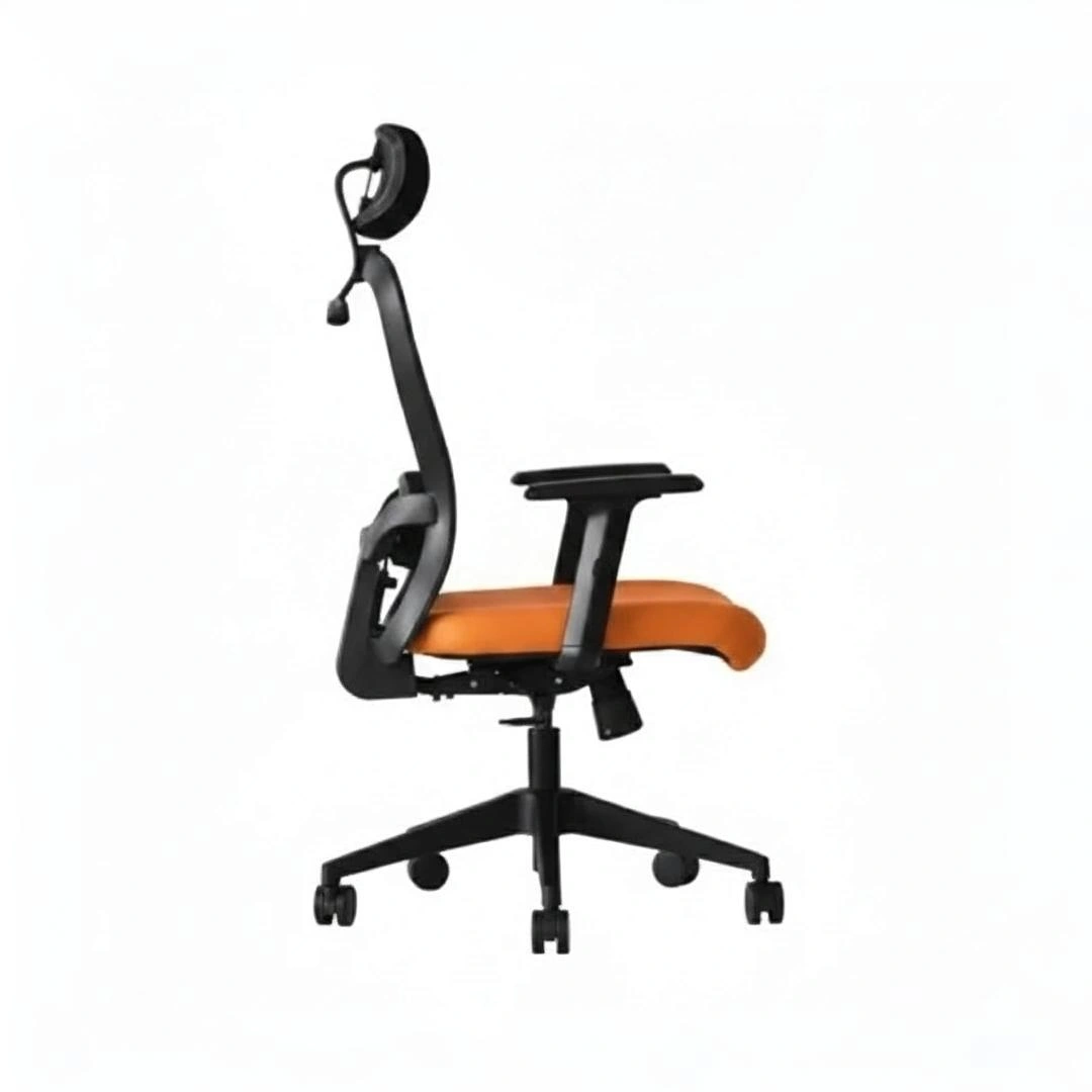 Velora High Back Orange 4 Velora Orange Revolving Chair High Back | Ergonomic Mesh Design | Seat Slider, 2D Arms & Class 4 Gas Lift – Made in India