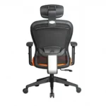 Velora Orange Revolving Chair High Back | Ergonomic Mesh Design | Seat Slider, 2D Arms & Class 4 Gas Lift – Made in India