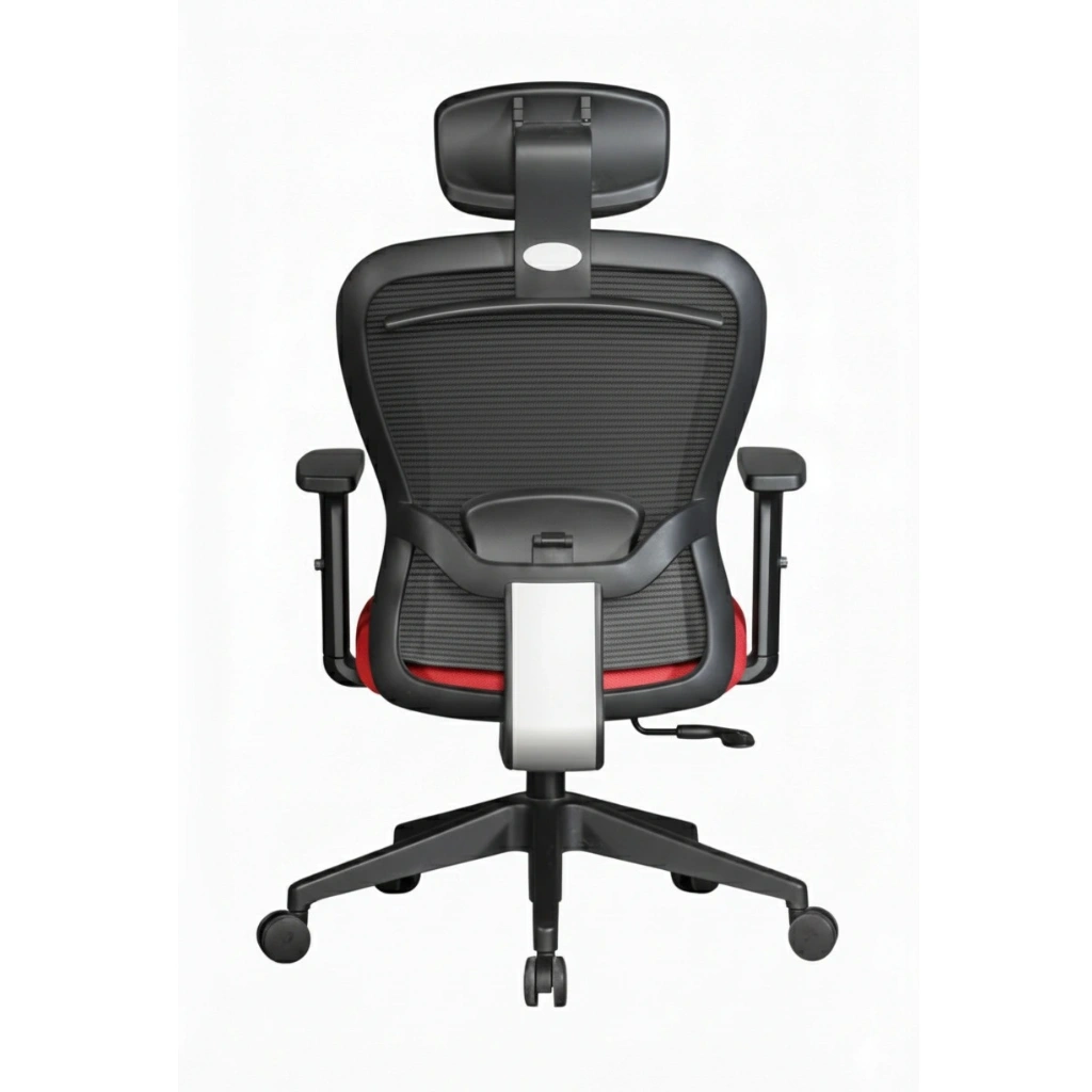 Velora High Back Red 5 Velora Red Ergonomic High Back Chair | Made in India | Seat Slider, 2D Arms & Nylon Base