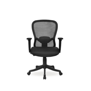 Velora Medium Back Net Chair Black | Seat Slider Mechanism | Nylon Base