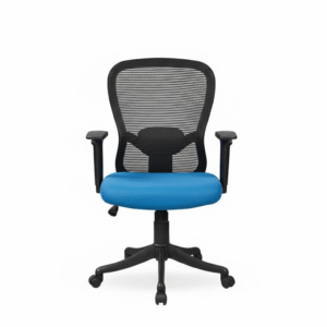 Velora Blue Executive Chair Medium Back | Seat Slider Mechanism | Nylon Base