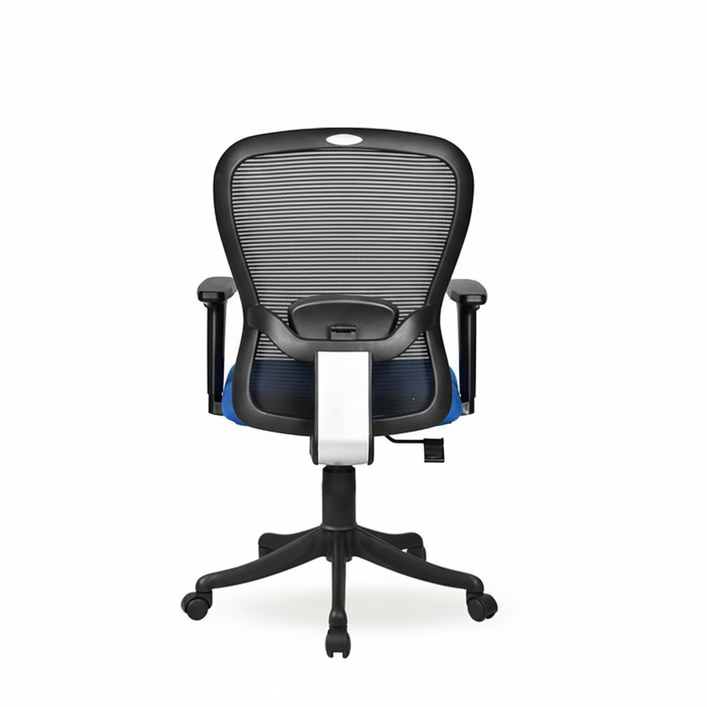 Velora Mid Back Blue 6 Velora Blue Executive Chair Medium Back | Seat Slider Mechanism | Nylon Base