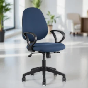 Zelta Fabric Office Chair Navy Blue | Desk Chair for Office