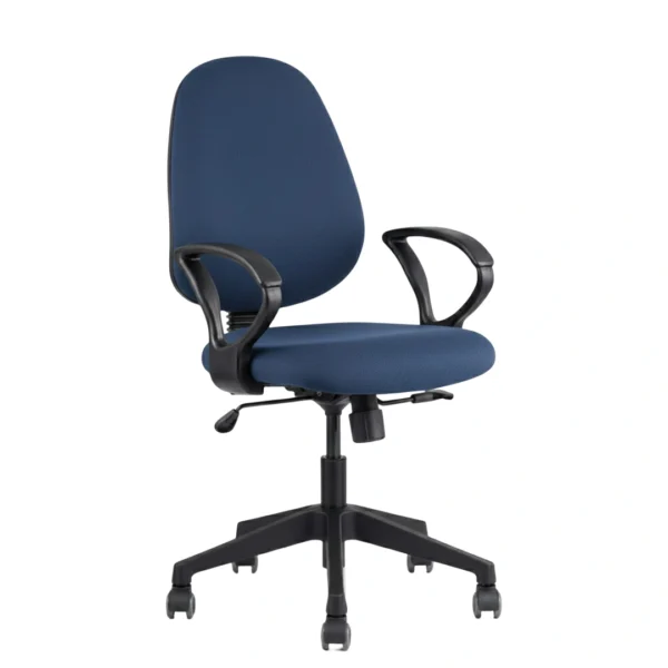 Zelta Fabric Office Chair Navy Blue | Desk Chair for Office