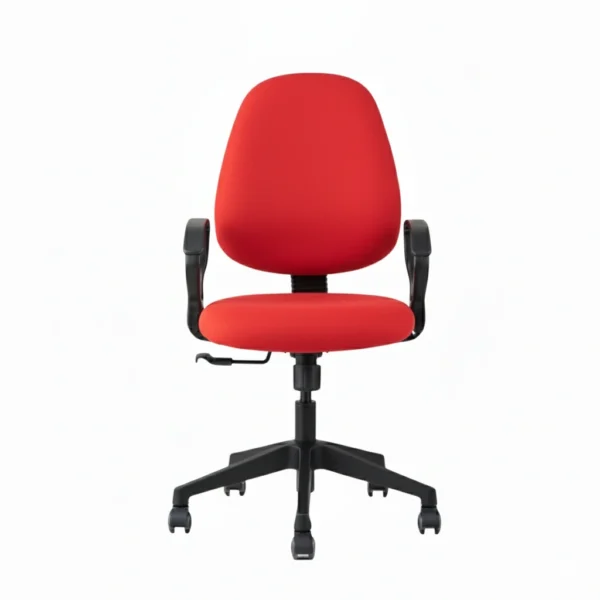 Zelta Fabric Office Chair Red | Ergonomic Revolving Office Chair
