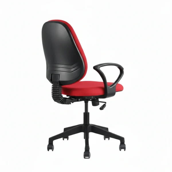 Zelta Fabric Office Chair Red | Ergonomic Revolving Office Chair