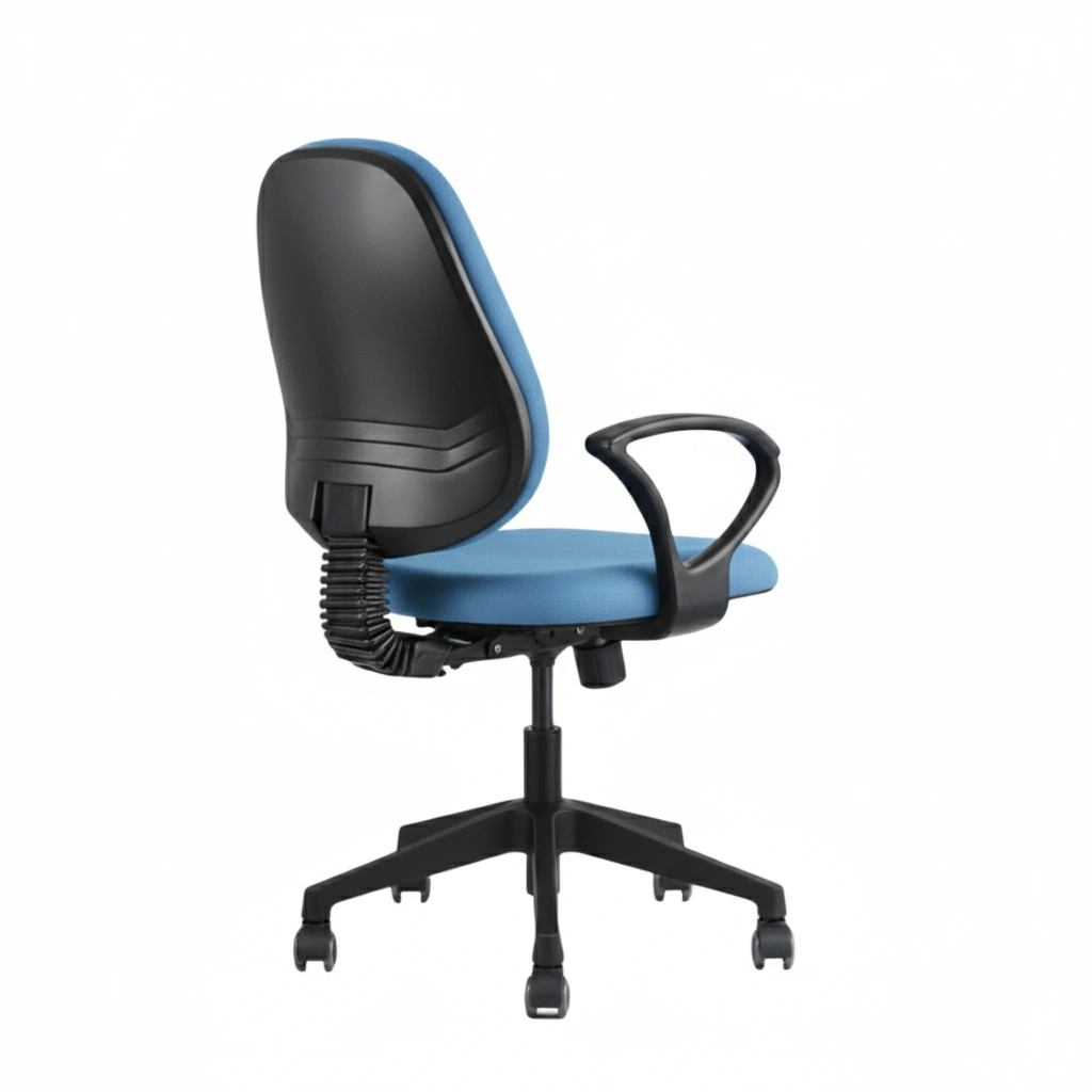 Zelta Mid Back Fabric Chair Sky Blue 4 Zelta Desk Chair for Office Sky Blue | Vassio Fabric Chair