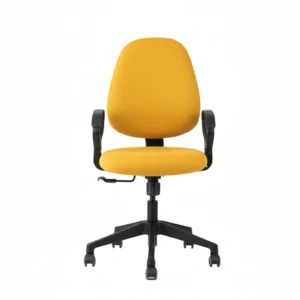 Zelta Fabric Office Chair Yellow | Desk Chair for Office