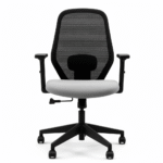 Shop Online Comfella Mid Back Chair Grey Seat and get discount upto 55%