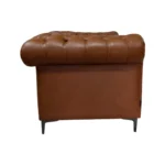 Amelia 1 Seater Sofa Tan Color – Chesterfield Accent Chair by Vassio