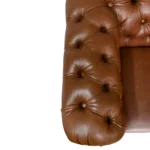 Amelia 3 Seater Sofa Tan Color – Chesterfield Premium Sofa by Vassio