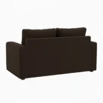 Camishia 2 Seater Sofa Chocolate Leather Fabric by Vassio