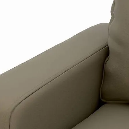 Camishia L Shape RHS Cappuccino Leather Fabric Sofa by Vassio