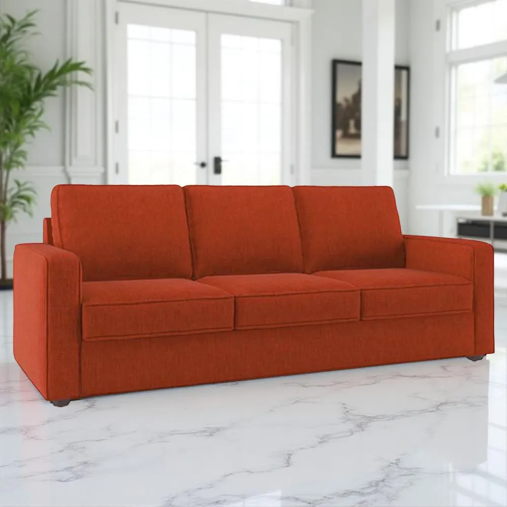 Lovin 3 Seater Fabric Sofa by Vassio red