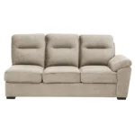 Ojas RHS Sofa Set Beige premium fabric L shape sofa by Vassio