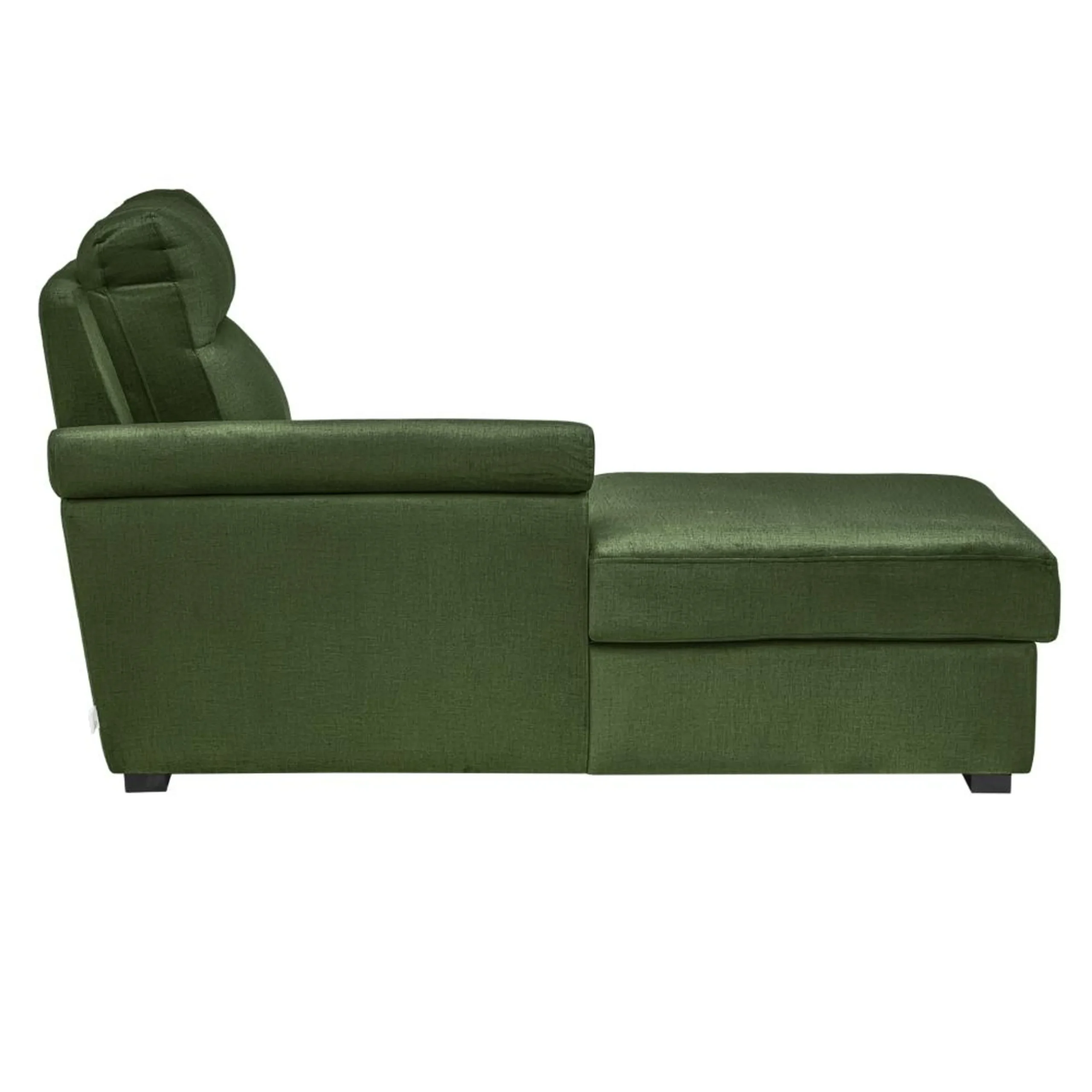 Ojas RHS Sofa Set Green premium fabric L shape sofa by Vassio