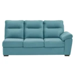 Ojas RHS Sofa Set Light Blue premium fabric L shape sofa by Vassio