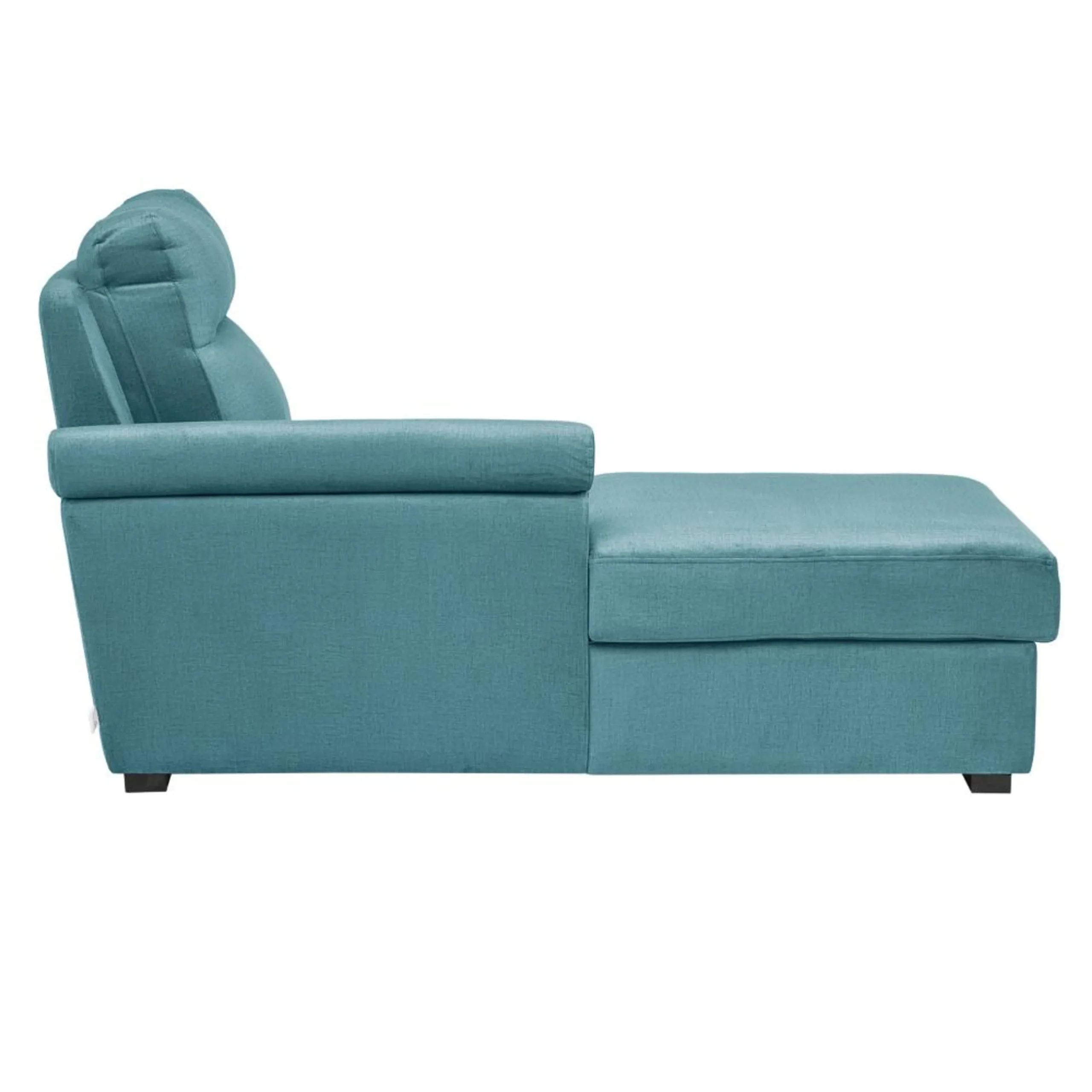 Ojas RHS Sofa Set Light Blue premium fabric L shape sofa by Vassio
