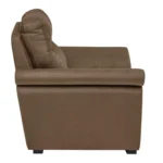 Ojas 1 Seater Sofa Camel Brown premium fabric arm chair by Vassio