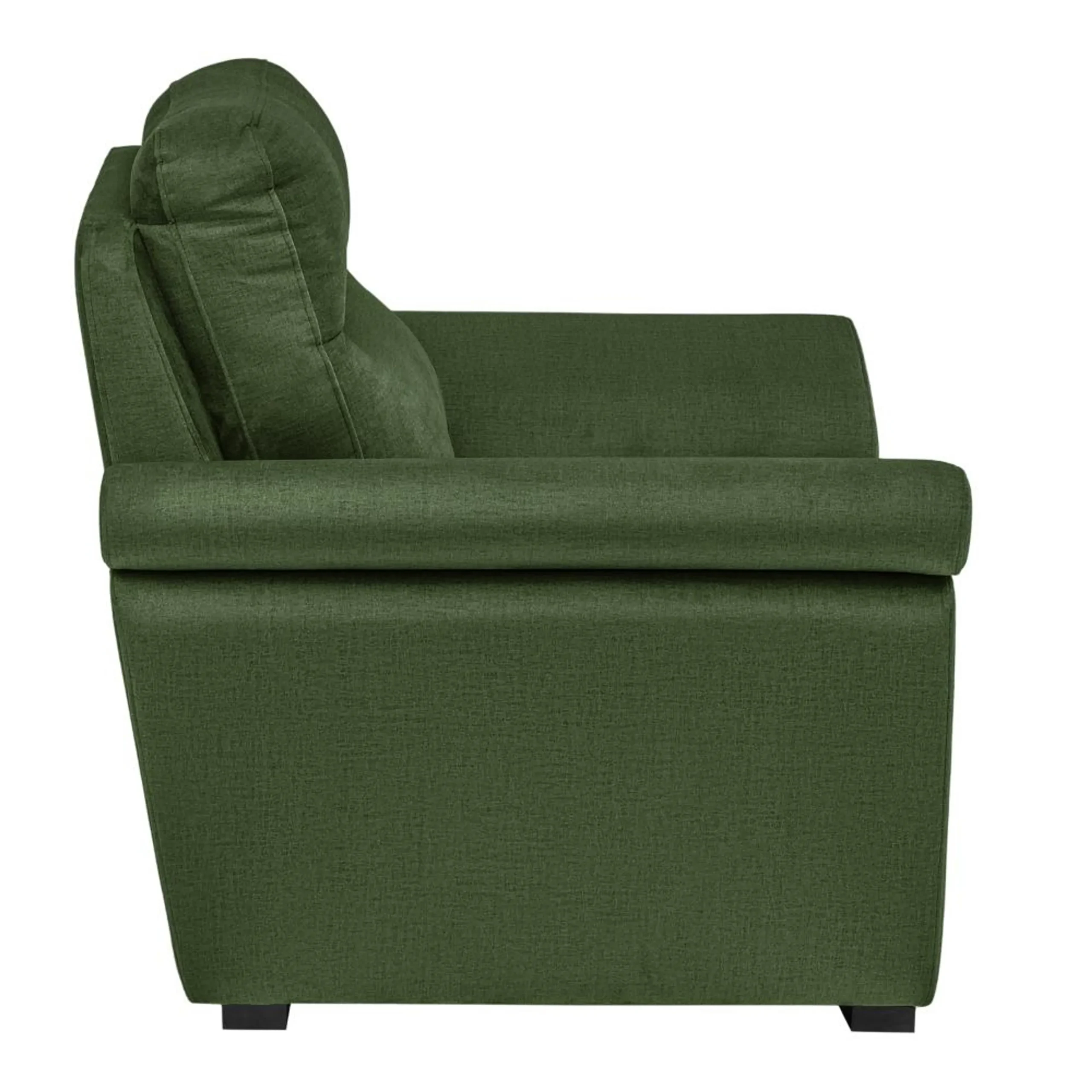 Ojas 1 Seater Sofa Green premium fabric arm chair by Vassio