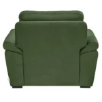 Ojas 1 Seater Sofa Green premium fabric arm chair by Vassio