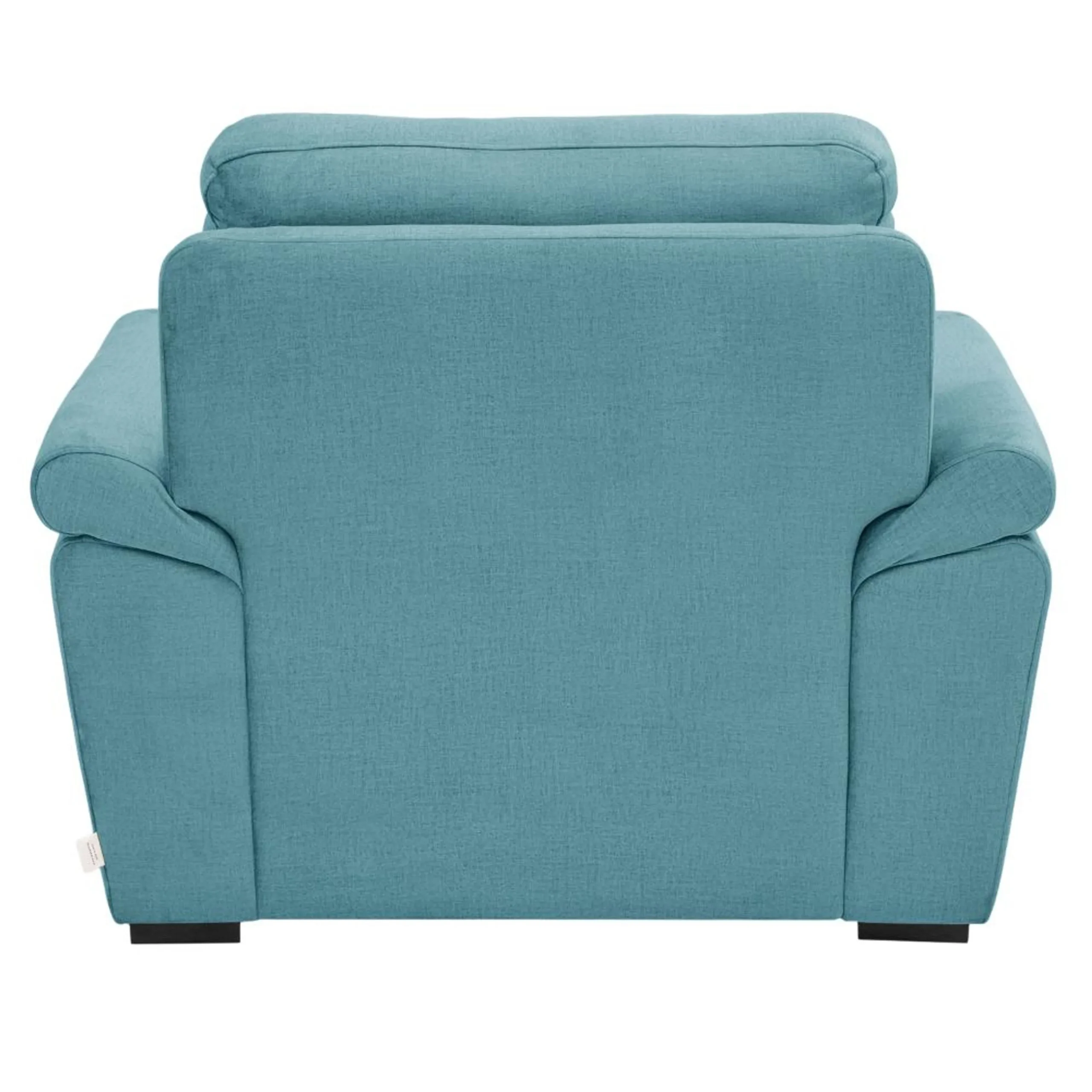 Ojas 1 Seater Sofa Light Blue premium fabric arm chair by Vassio