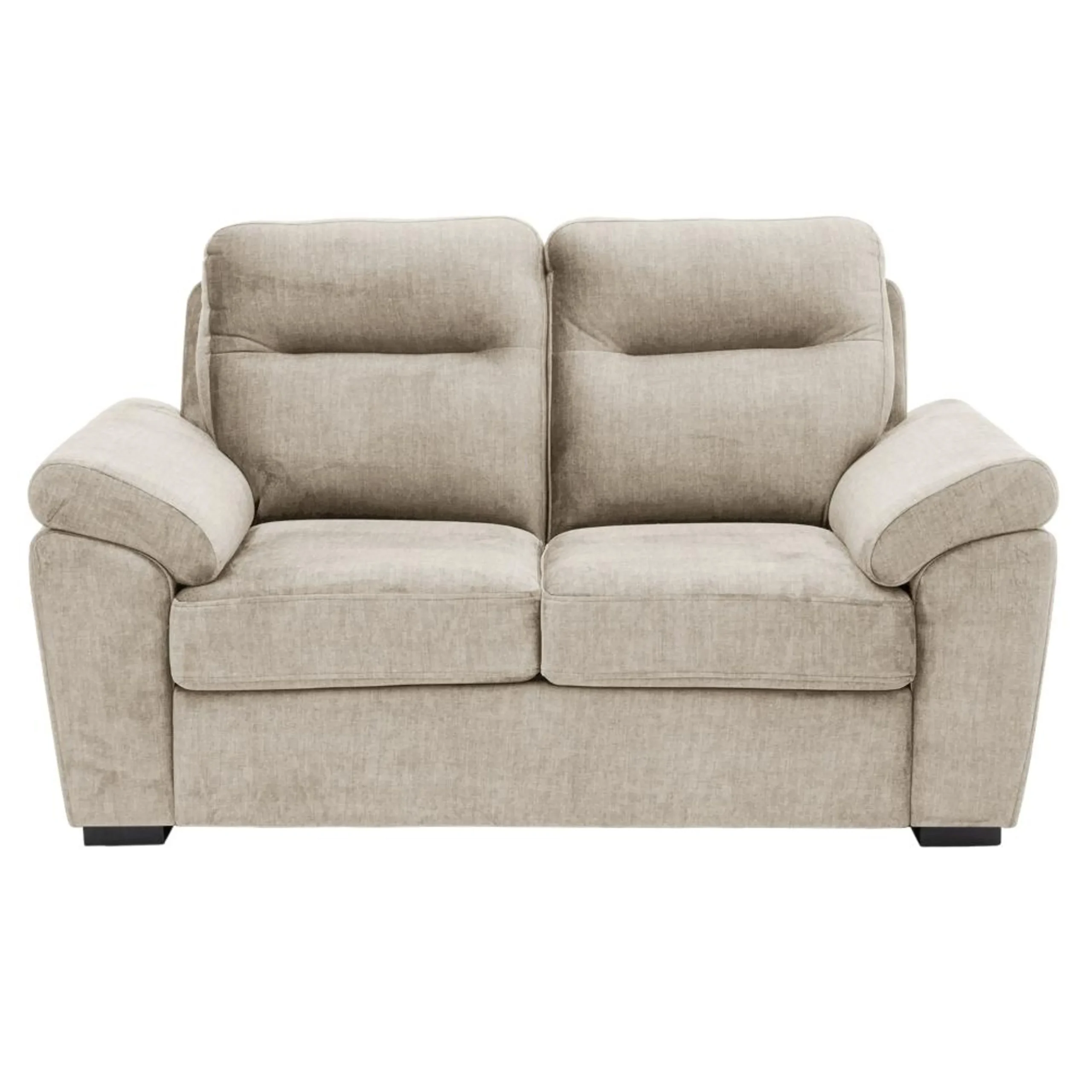 Ojas 2 Seater Sofa Beige premium fabric modern sofa by Vassio