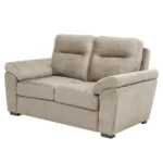 Ojas 2 Seater Sofa Beige premium fabric modern sofa by Vassio