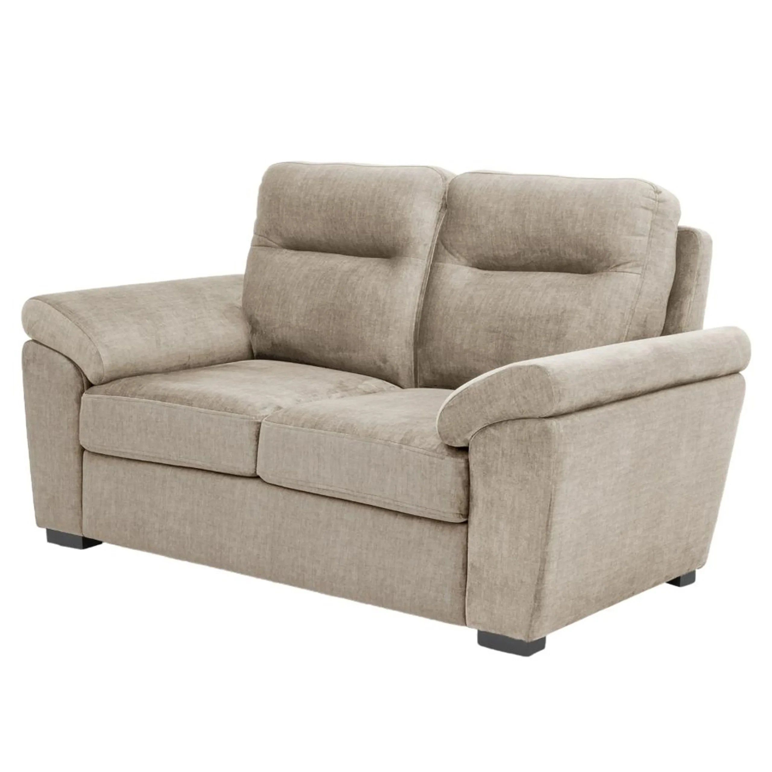 Ojas 2 Seater Sofa Beige premium fabric modern sofa by Vassio