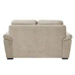 Ojas 2 Seater Sofa Beige premium fabric modern sofa by Vassio