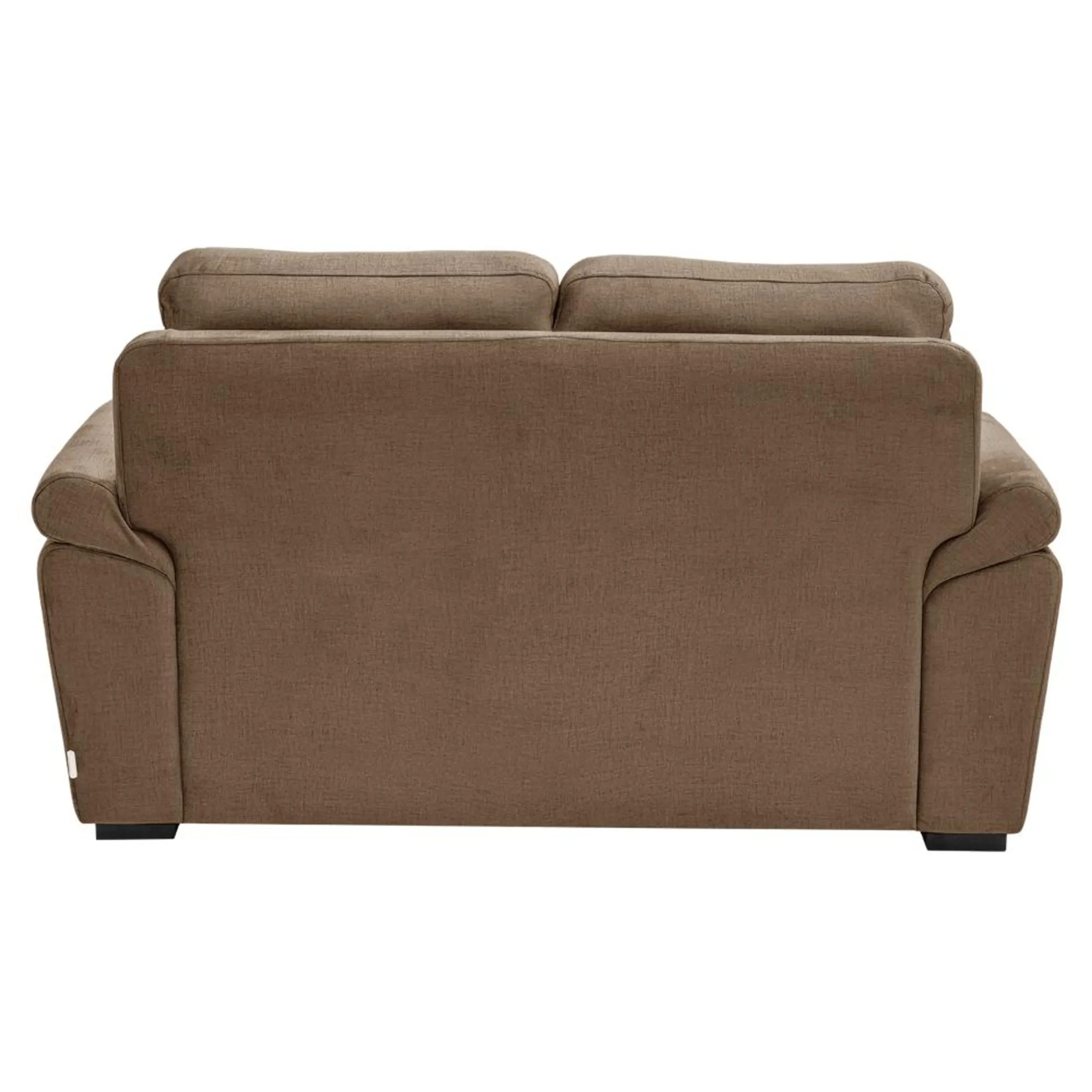 Ojas 2 Seater Sofa Camel Brown premium fabric modern sofa by Vassio