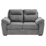Ojas 2 Seater Sofa Dark Grey premium fabric modern sofa by Vassio