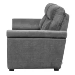 Ojas 2 Seater Sofa Dark Grey premium fabric modern sofa by Vassio