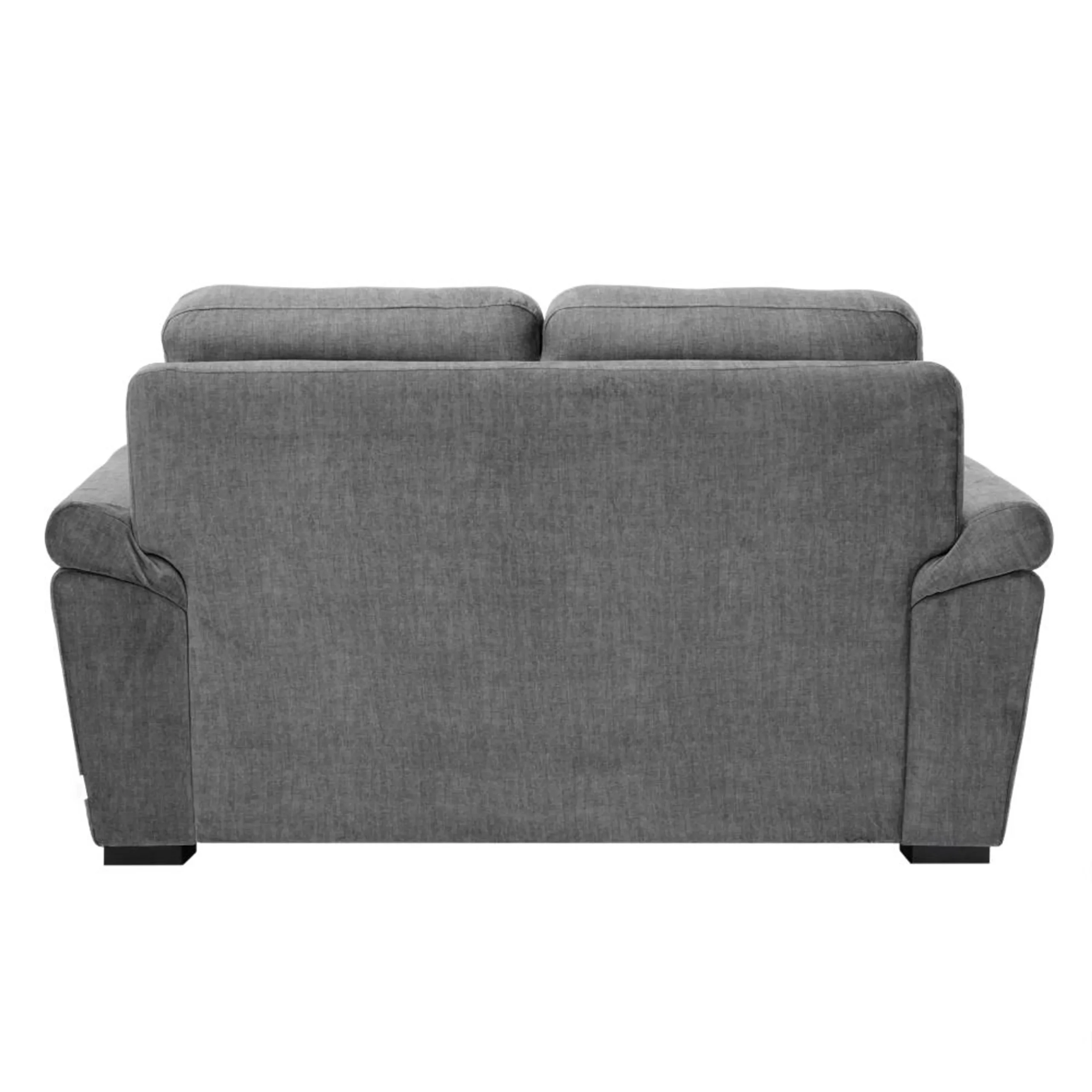 Ojas 2 Seater Sofa Dark Grey premium fabric modern sofa by Vassio