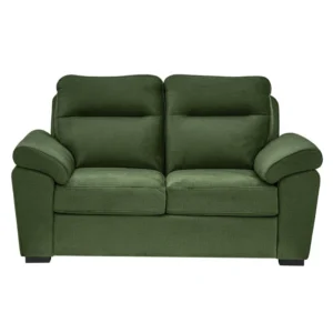 Ojas 2 Seater Sofa Green premium fabric modern sofa by Vassio