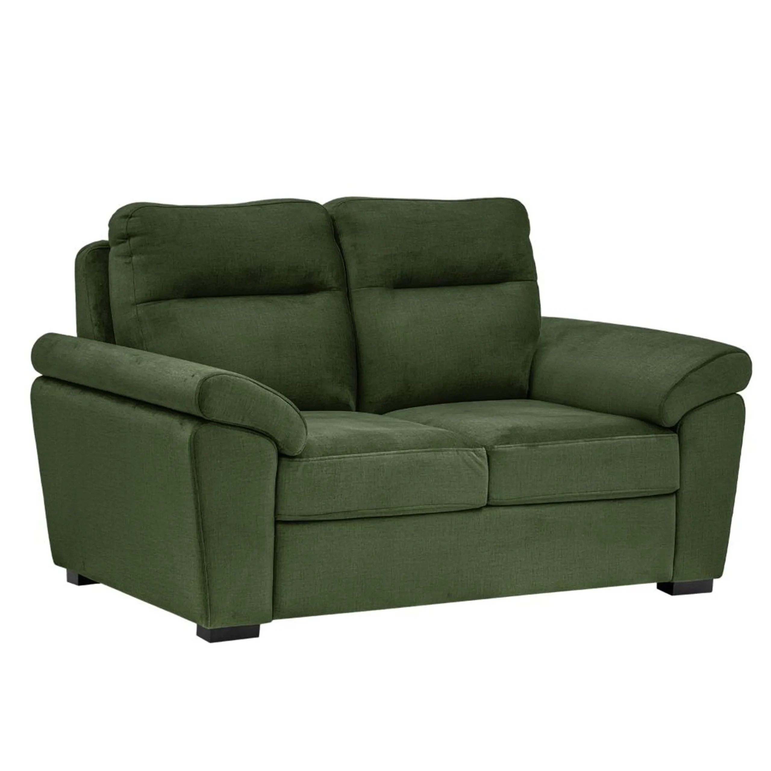 Ojas 2 Seater Sofa Green premium fabric modern sofa by Vassio