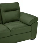 Ojas 2 Seater Sofa Green premium fabric modern sofa by Vassio