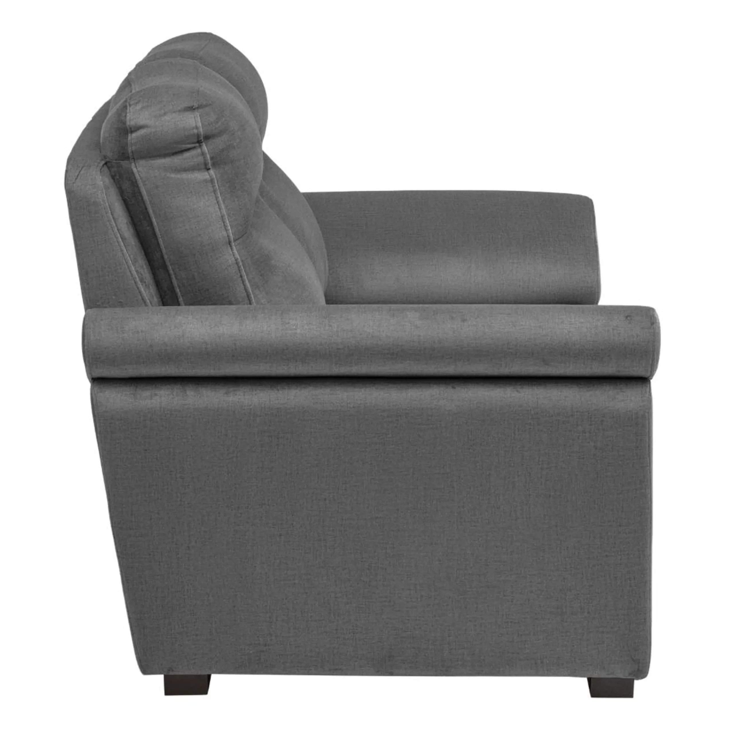 Ojas 2 Seater Sofa Grey 4 Ojas 2 Seater Sofa Grey premium fabric modern sofa by Vassio