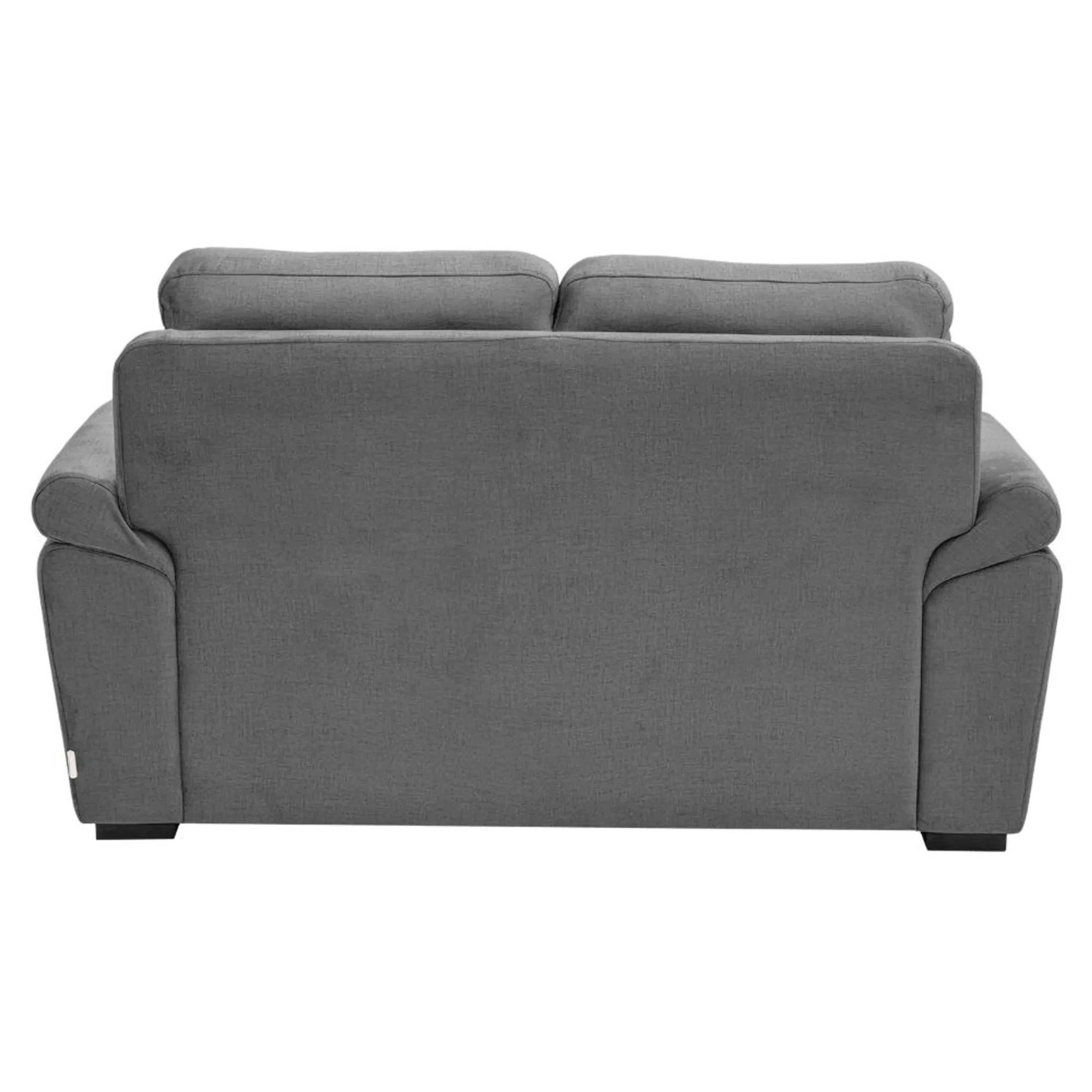 Ojas 2 Seater Sofa Grey 5 Ojas 2 Seater Sofa Grey premium fabric modern sofa by Vassio