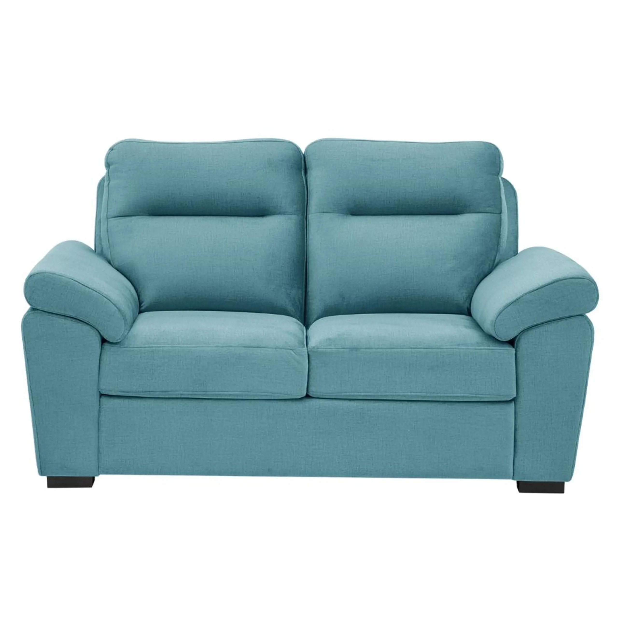 Ojas 2 Seater Sofa Light Blue premium fabric modern sofa by Vassio