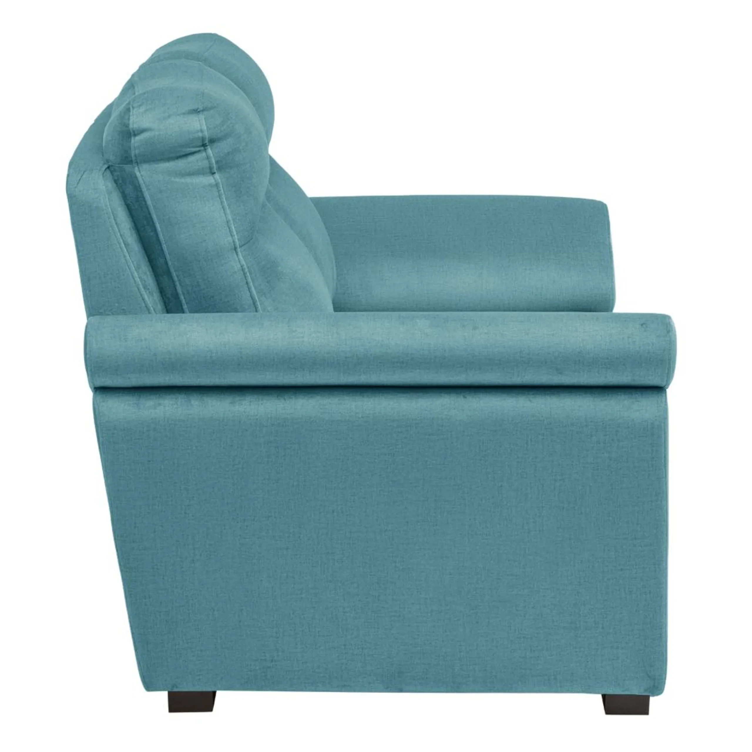 Ojas 2 Seater Sofa Light Blue premium fabric modern sofa by Vassio