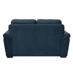 Ojas 2 Seater Sofa Navy Blue premium fabric modern sofa by Vassio