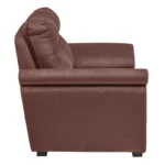 Ojas 2 Seater Sofa Brown premium fabric modern sofa by Vassio