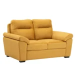 Ojas 2 Seater Sofa Yellow premium fabric modern sofa by Vassio