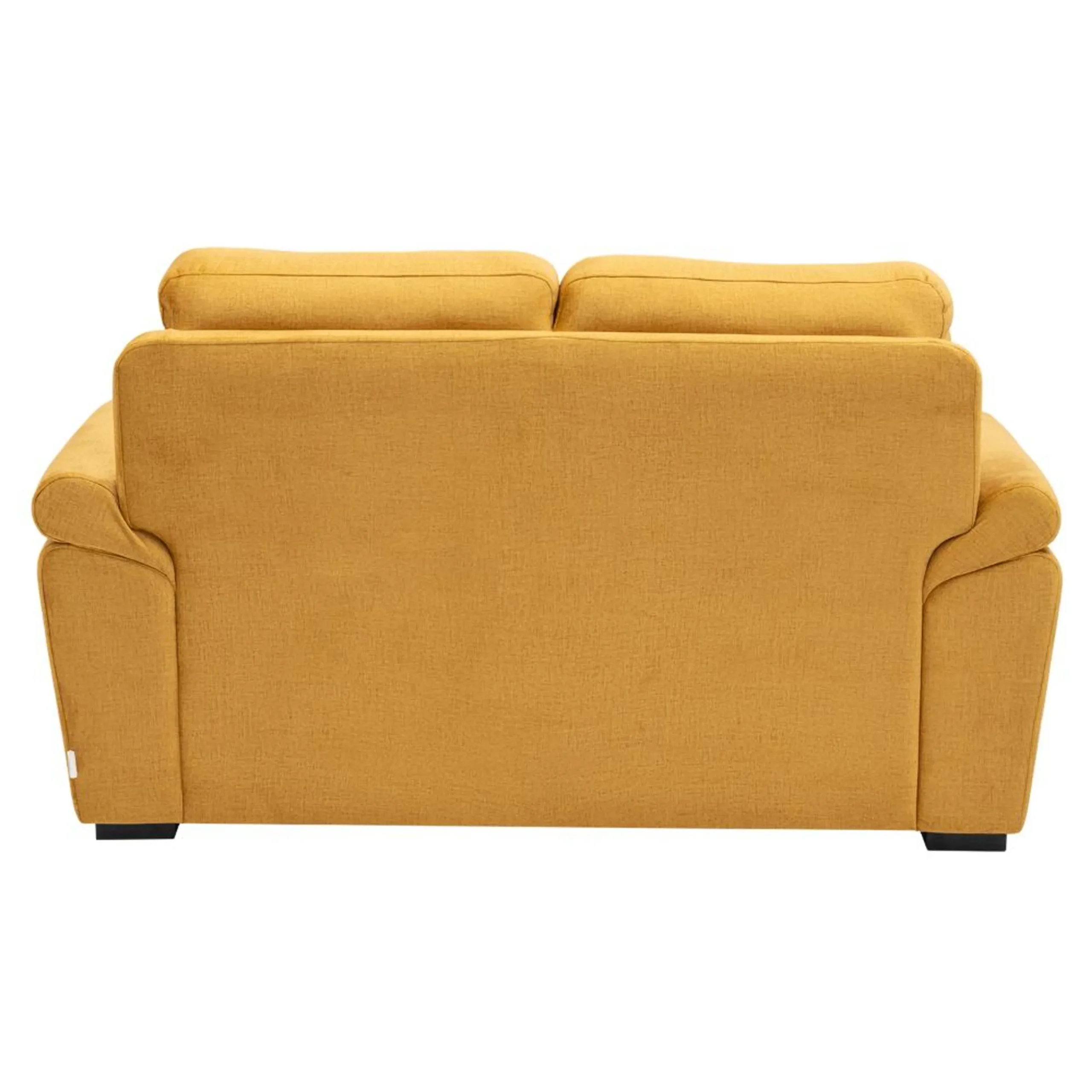 Ojas 2 Seater Sofa Yellow premium fabric modern sofa by Vassio